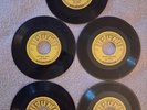 ELVIS PRESLEY SUN SET OF 5 BLACK VINYL 45s NEAR MINT-MINT RARE FROM 1973