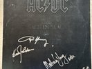 AC/DC Back In Black signed Vinyl Autogramm Angus, Brian, Malcolm, Chris Slade