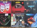 MOTLEY CRUE/ALCATRAZZ/VAN HALEN/GTR/EXTREME/ZZTOP  VG to EX+ VINYL LP/FIRST