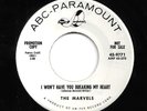 R&B DOOWOP 45 BALLAD / UPTEMPO by MARVELS ORIG. COPY HEAR BOTH RARE
