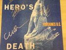 SIGNED-FONTAINES DC-LP BLACK VINYL-A HERO’S DEATH--AUTOGRAPHED X 5 SLEEVE-MM/UNP
