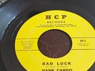 HANK CARBO Bad Luck / Funny HCP Records 0973 Deep Funk Soul 45