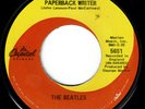 Beatles RARE LATE 60s ‘ PAPERBACK WRITER ‘ CAPITOL 45 w/ WHITE SUBSIDIARY PRINT