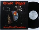 GRAVE DIGGER Heavy Metal Breakdown MEGAFORCE LP VG+ x