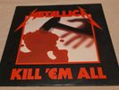 Metallica Kill 'Em All 1st Silver Label Megaforce Press Vinyl Record VG+