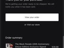 PRESALE My Chemical Romance The Black Parade 20th Anniversary Vinyl SIGNED