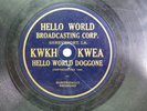 Hello World - PERSONAL RECORD - KWKH Shreveport, LA - 78 RPM