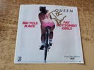 hand signed 1970s excellent by john deacon Queen Bicycle Race/fat sleeve only 45