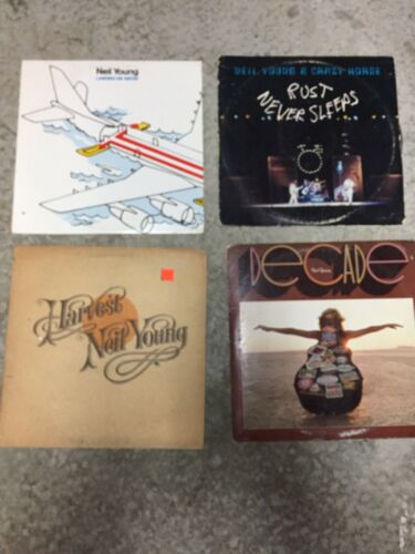 Neil Young Records Lot: Decade, Harvest, Landing On Water, Rust Never Sleeps