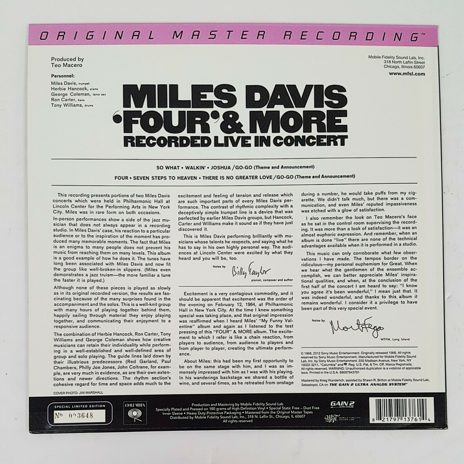 Pic 2 Miles Davis ?– Four & More– Original Master Recording (MoFi) Audiophile - OOP