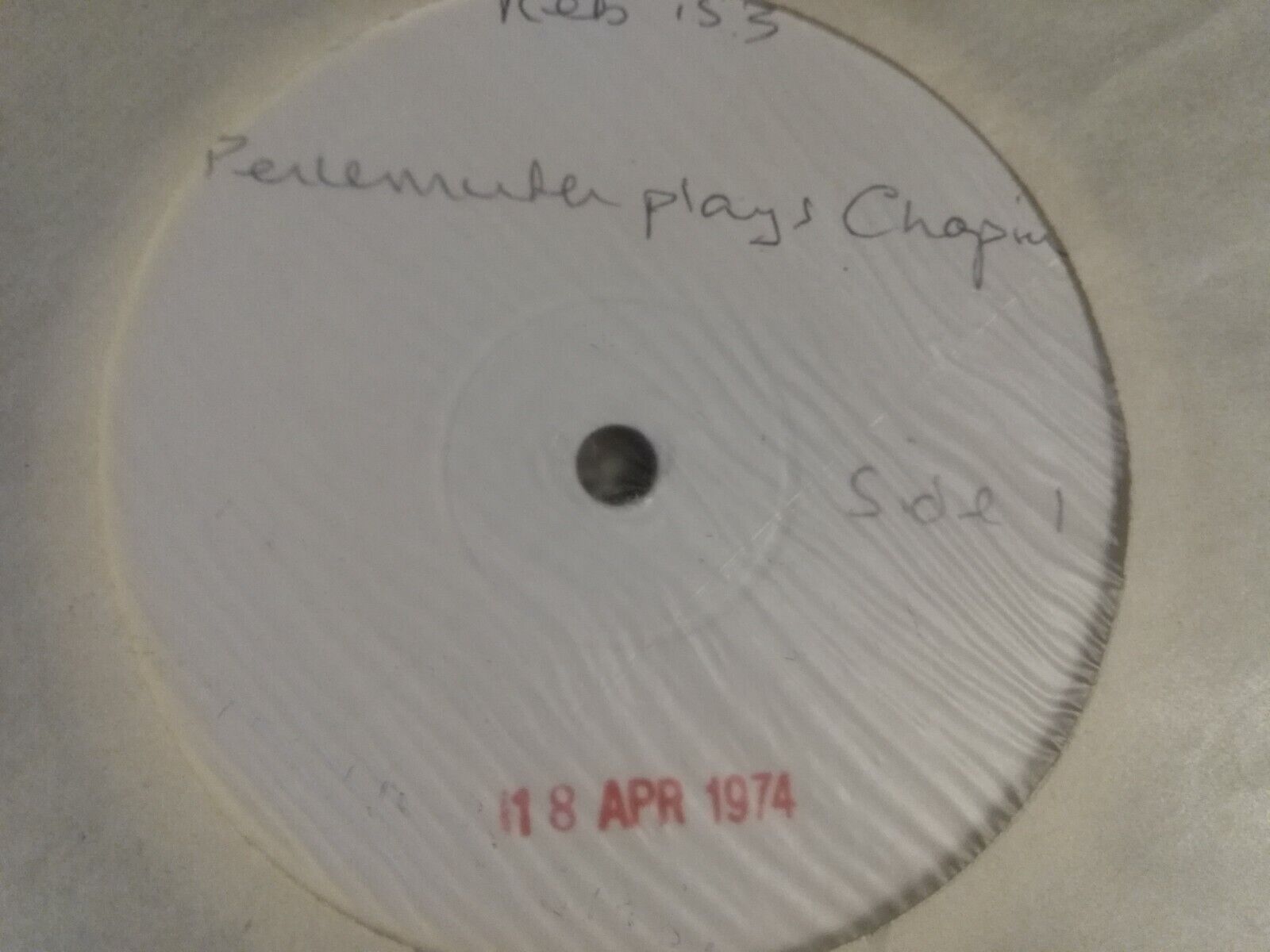 Pic 3 Perlemuter Plays Chopin Vlado Perlemuter  BBC Records REB 153 S test copy NM