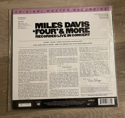 Pic 1 MILES DAVIS FOUR & MORE MFSL SEALED & MINT LP
