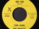 REJECTS: time bomb / surfanova KAY PAY 7 Single 45 