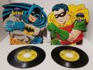 Vintage 1966 Batman and Robin 45 RPM Records w/ 