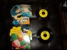 1966 BATMAN AND ROBIN SYNTHETIC PLASATICS 45 RPM RECORDS